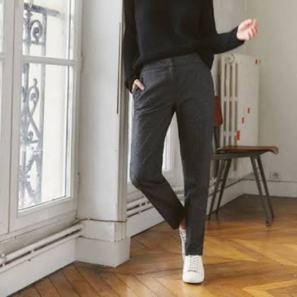 SEZANE Gustavo Trousers Gris Chiné. - Size 36